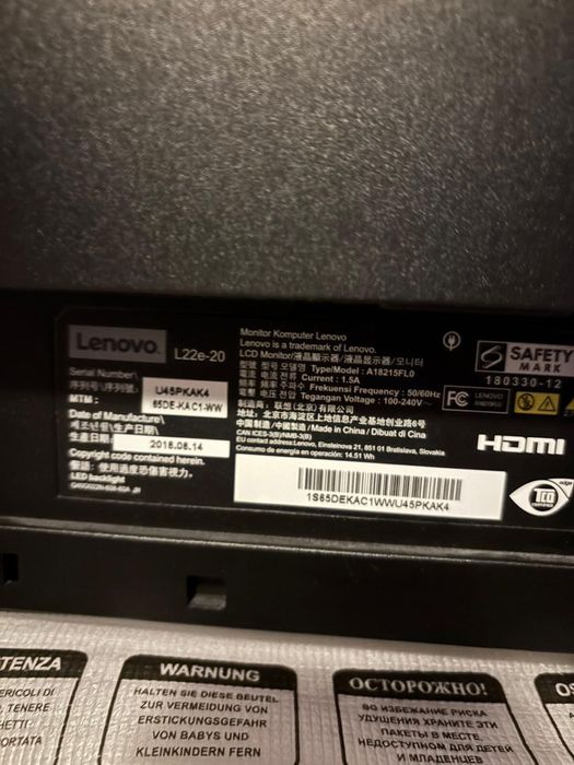 monitor Lenovo Full HD