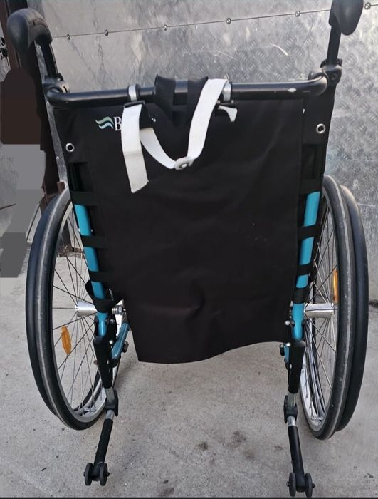 Fotoliu rulant/Scaun cu rotile sezut 45 cm, pliabil