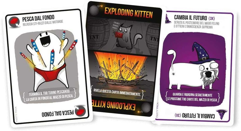 Exploding Kittens Party Pack (2019) „Експлодиращо коте“ игра на карти