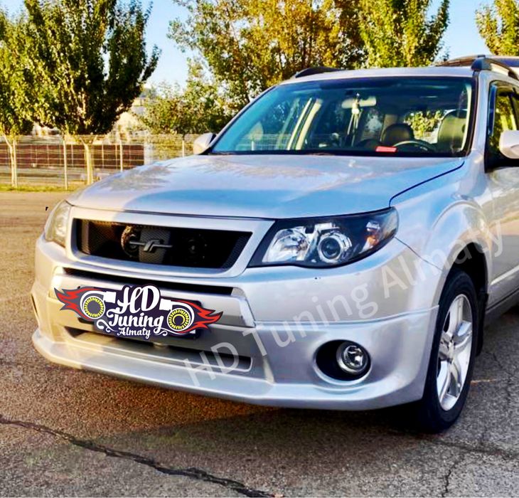 Губа на передний бампер Subaru Forester SH