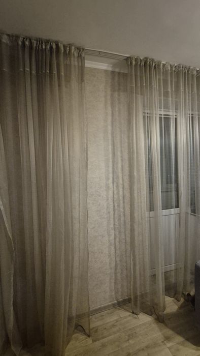 Продам тюль, цвет серый беж