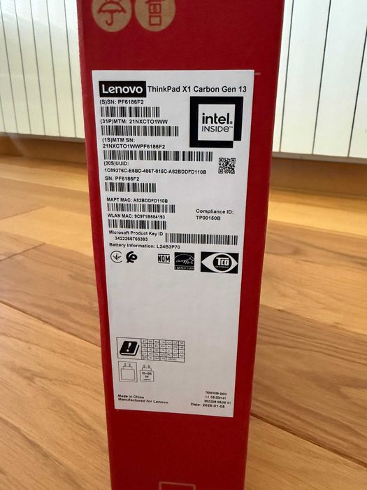 Lenovo ThinkPad X1 Carbon Gen 13 (Aura Ed.) | Гаранция до 2029