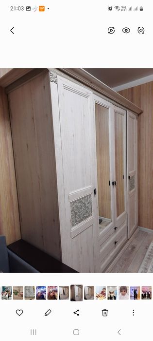 Продам шкаф молочный цвет