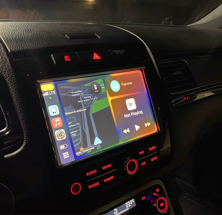 Modul Carplay Android auto VW TOUAREG 7P wireless rns850 Waze Google