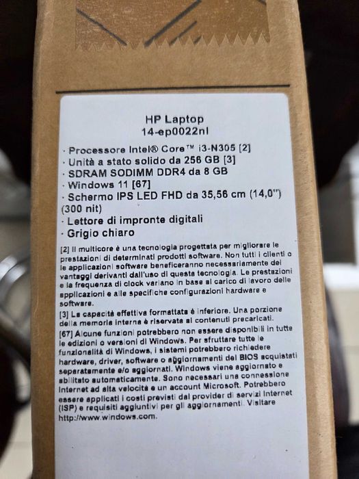 HP Laptop 14" i3-N305