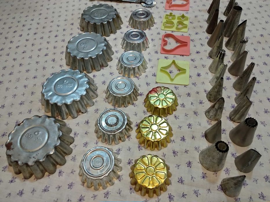 Формы для кекса, орехов. Насадки для крема.