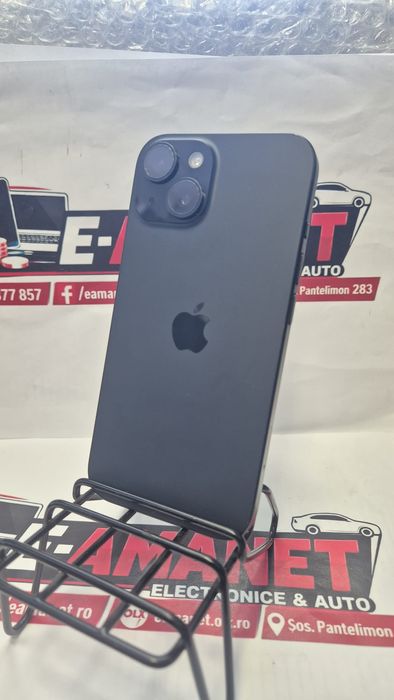 Telefon mobil Apple iPhone 15, 128GB,Baterie 99%