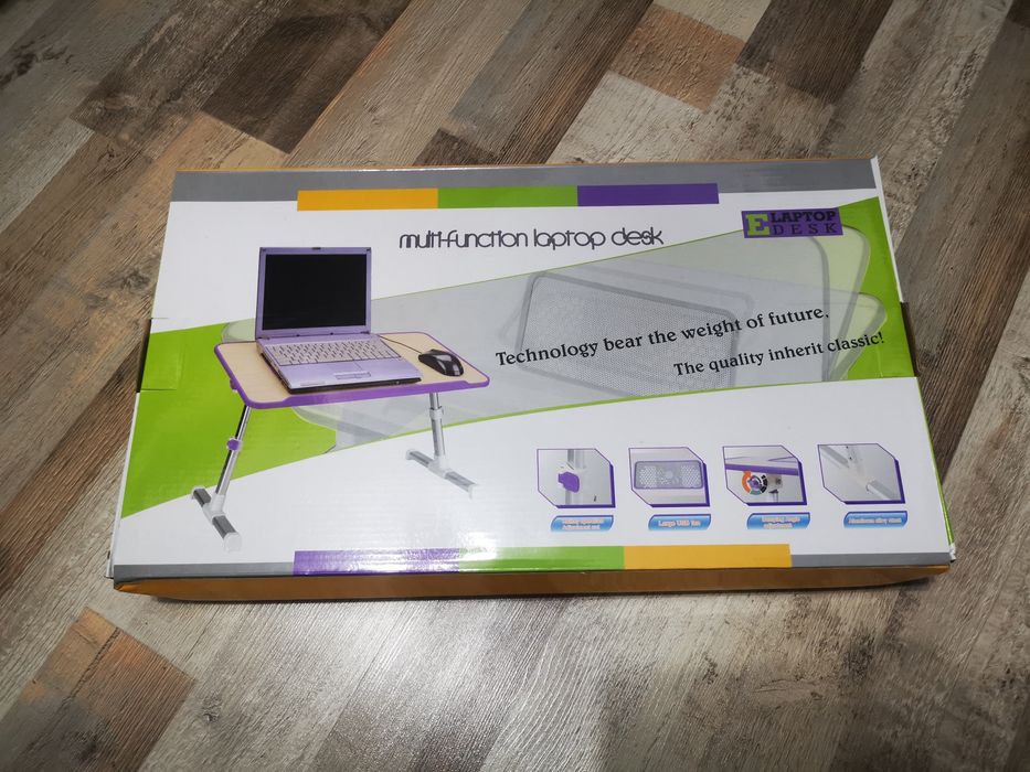 Măsuta de pat pt. laptop-masa laptop cu cooler reglabila