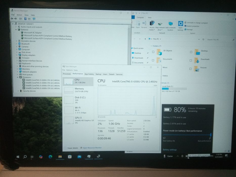 Microsoft surface book pro цял лаптоп за части.