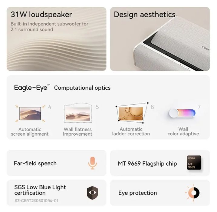 UST projector Xgimi M1 mi Xiaomi Samsung tv epson canon benq lg sony