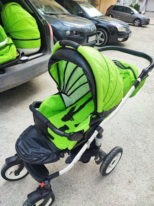 Бебешка количка Adbor Zarra 3in1 зелена