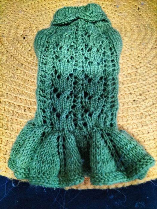 Вязаная одежда для декоративных собак.