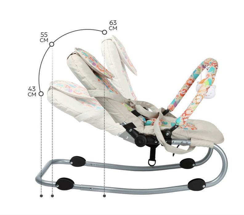 Шезлонг детский babyton