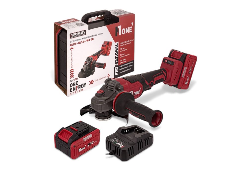 БОЛГАРКА | Аккумуляторная болгарка Number one AG125-18/3.0-PRO-2B