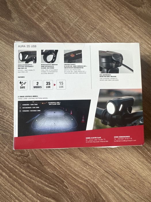 Lumină profesională bicicletă Sigma