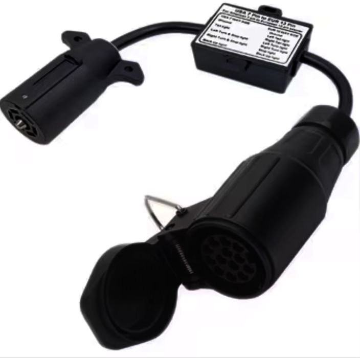 Адаптер 7-пинов (US) към 13-пинов (EU) за теглич