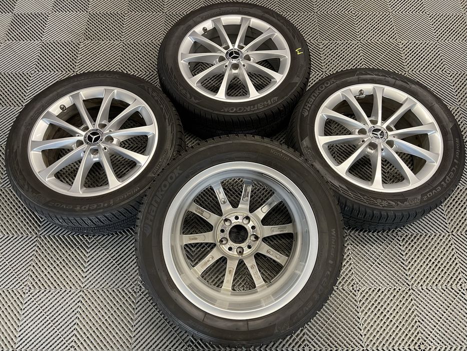 Jante Roți 17 Mercedes A B CLA Class W118 W177 W247 Anvelope 205 55 17 M+S allseason iarna