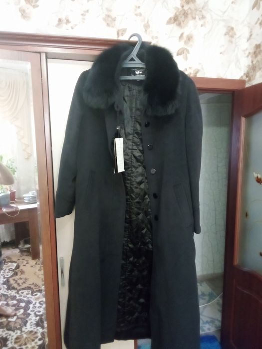 Пальто мокрый асфальт,драп.