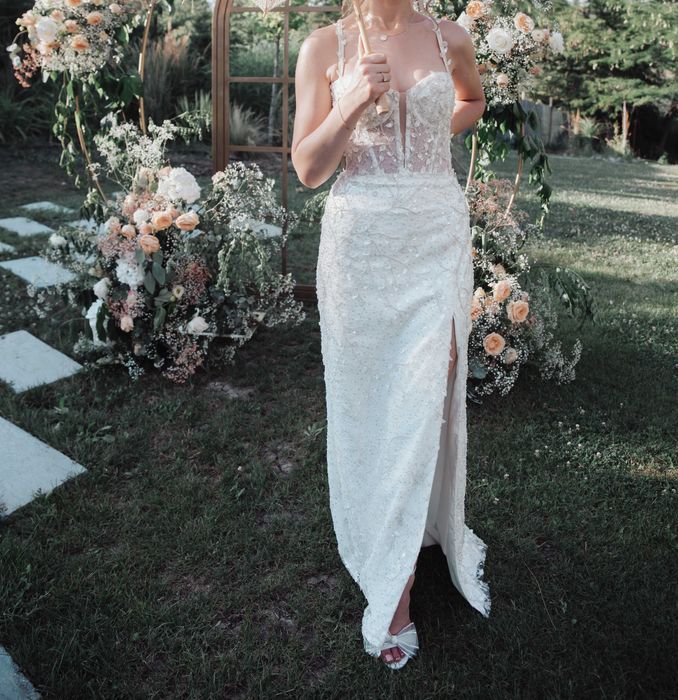 Rochie de mireasă unică – 2 în 1, stare impecabilă!