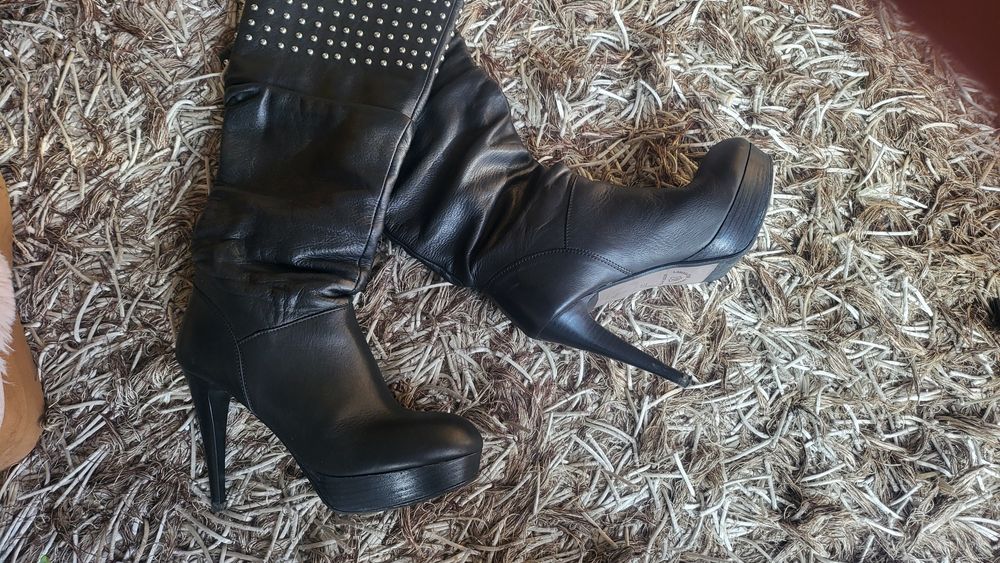 Кожени ботуши секси ботуши