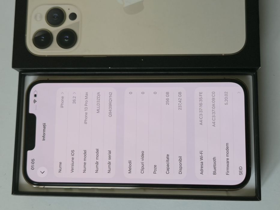 Vabd/schimb iPhone 13 Pro Max 256gb Gold