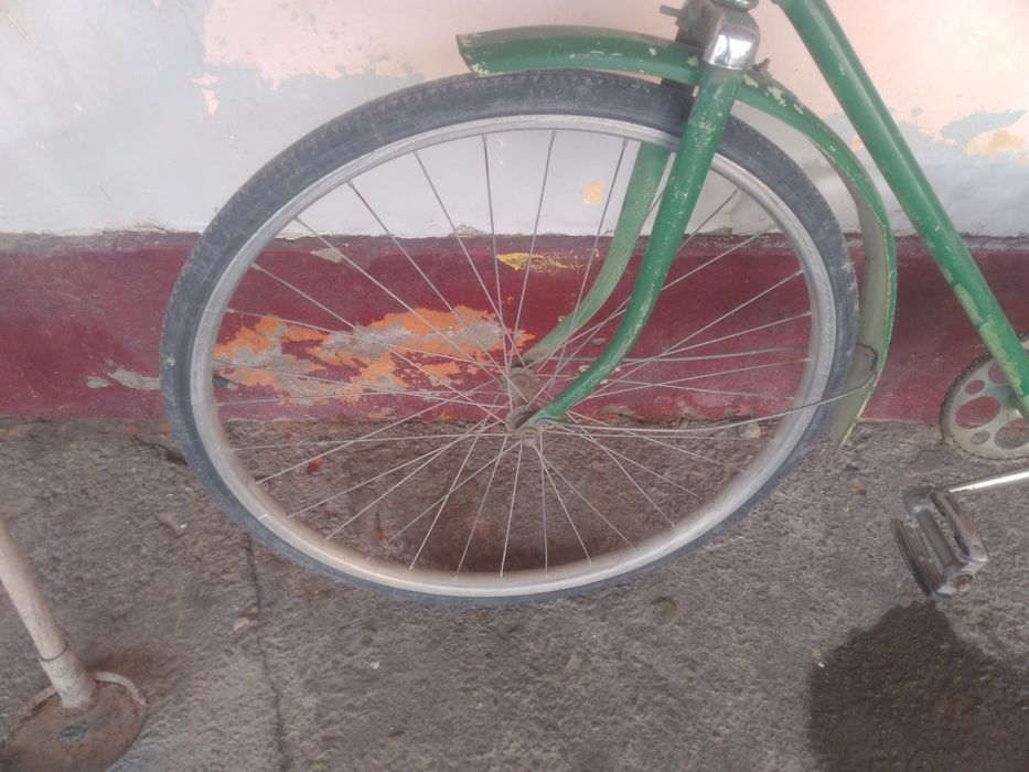 Велосипед улкен жасыл тусти