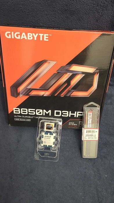 Kit Gaming: AMD Ryzen 5 9600X + Mb Gigabyte B850M D3HP + RAM 16GB DDR5 5600 mhz