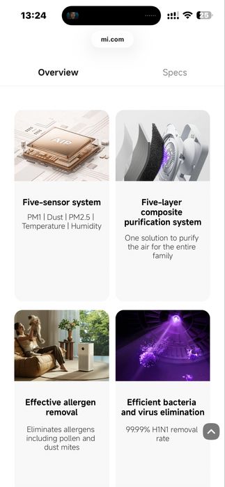 Xiaomi mijia Smart Air Purifier 6