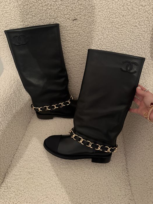 Chanel ботуши кожени