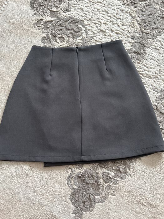 Юбка шорты серая