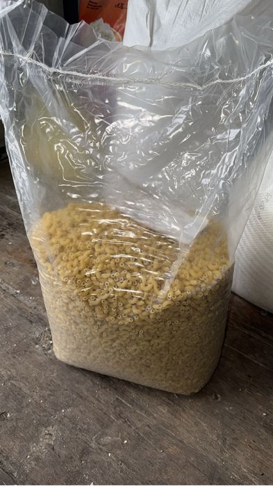 Макароны рожки, чай