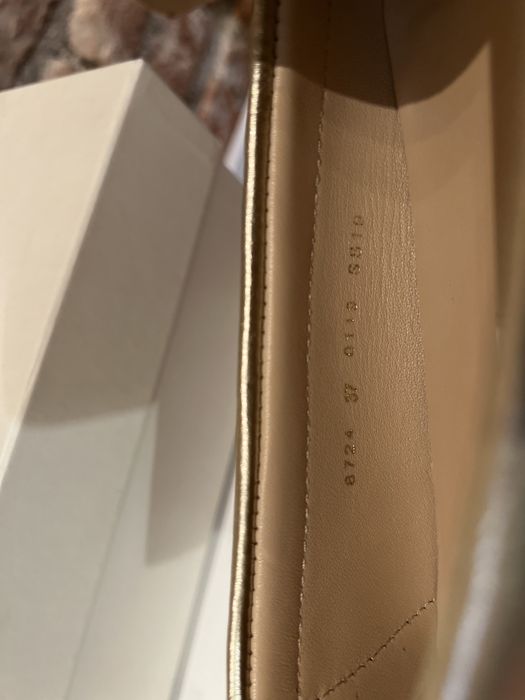 Mocasini loafers LK BENNET 37 aurii piele