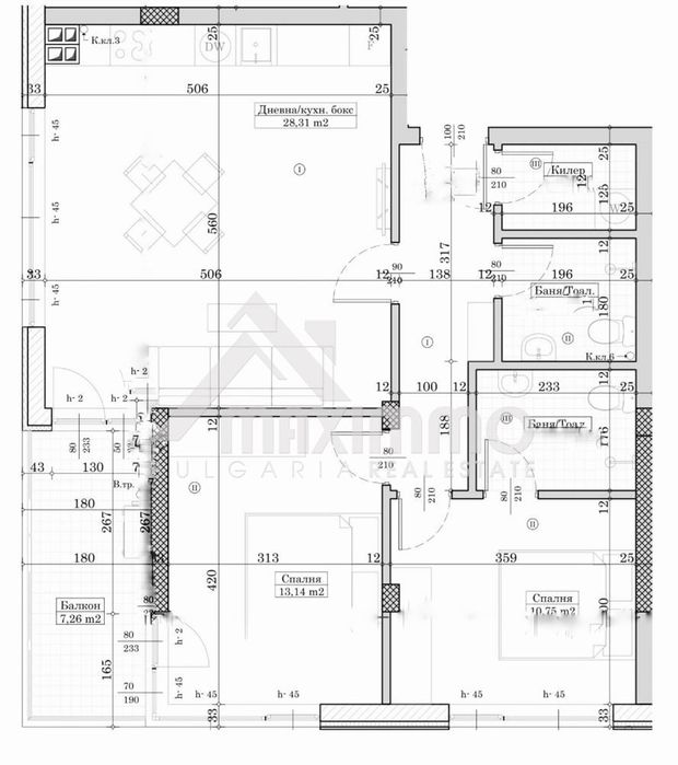 3-стаен в Варна-Левски площ 102 цена 193000