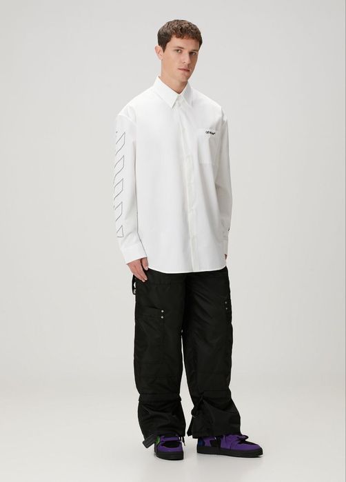 Мъжка бяла риза Off White