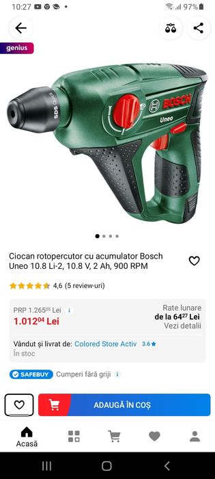 Rotopercutor Bosch UNEO in stare excelenta