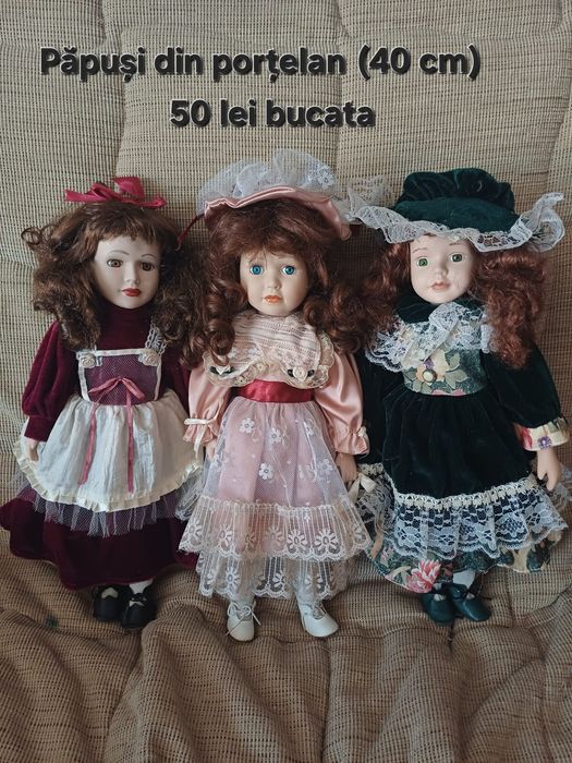 Păpuși porțelan 40-45 cm