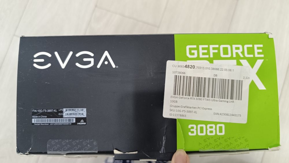 Видеокарта RTX 3080 GeForce