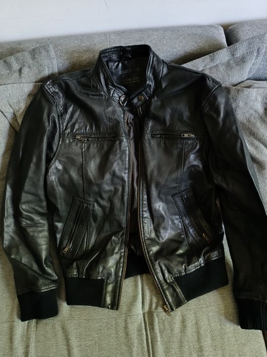 Оригинално кожено яке JACK & JONES – Размер L – Перфектно!