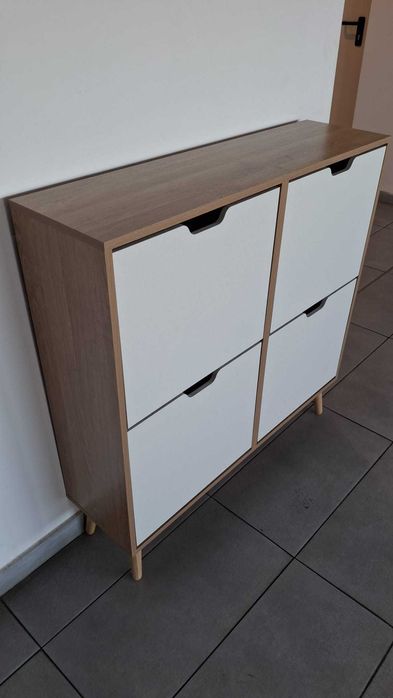 HOMCOM Dulap Pantofi cu 4 Sertare Rabatabile