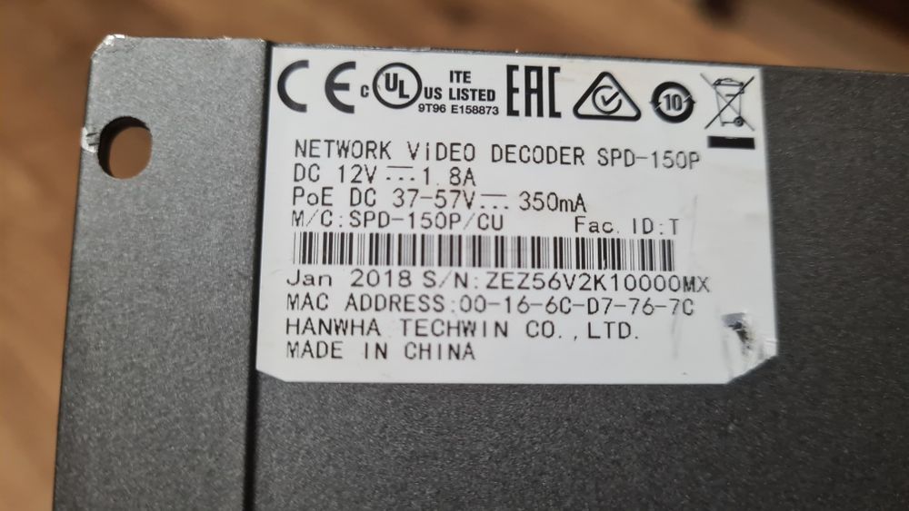 Hanwha SPD-150p Network video decoder Maracineni • OLX.ro