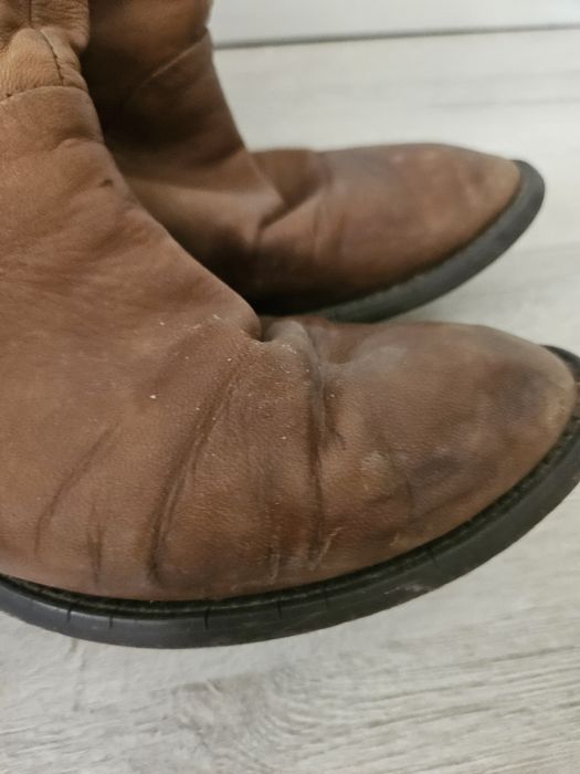 Сапоги жен.натур кожа.