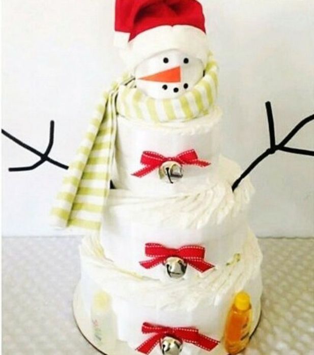 Тортики из памперсов