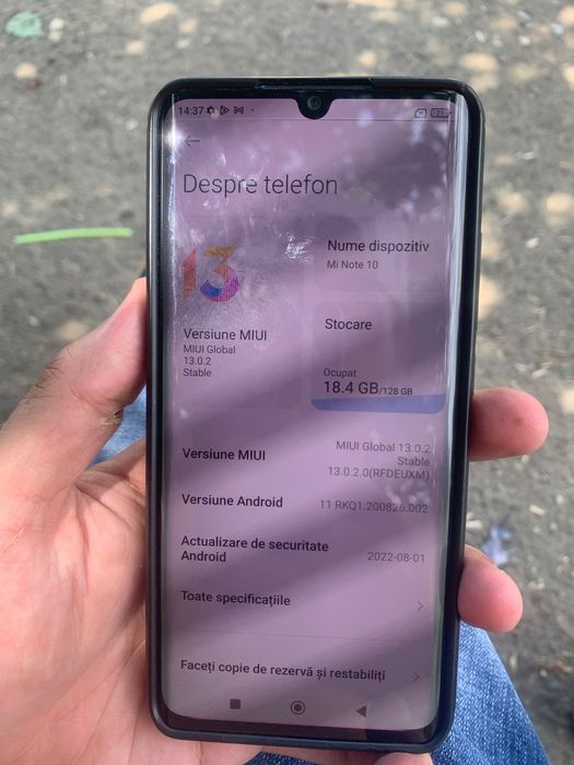 Vând xiaomi mi note 10
