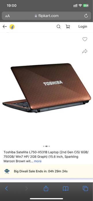 Notbuk notebook Toshiba i5 ram6gb video 1gb