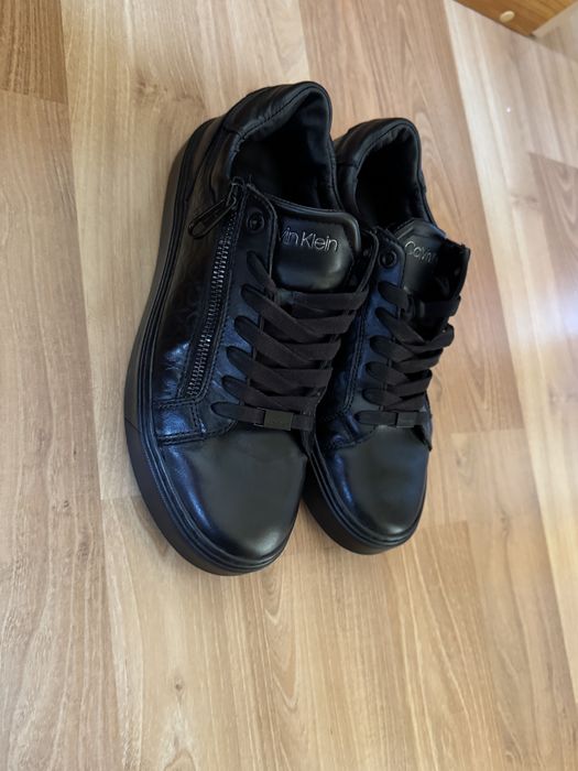 Adidasi din piele naturala Calvin Klein