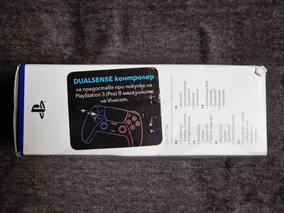 PS5 DualSense безжичен контролер, оригинален неотворен + подарък кейс