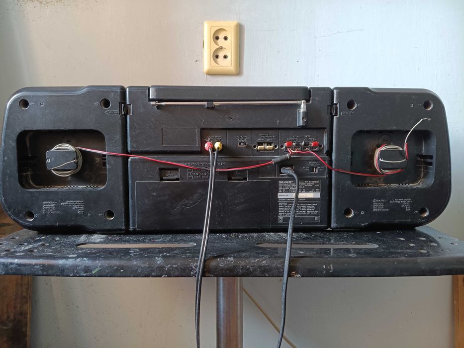 Sharp магнитофон японский дведеки с реверсом