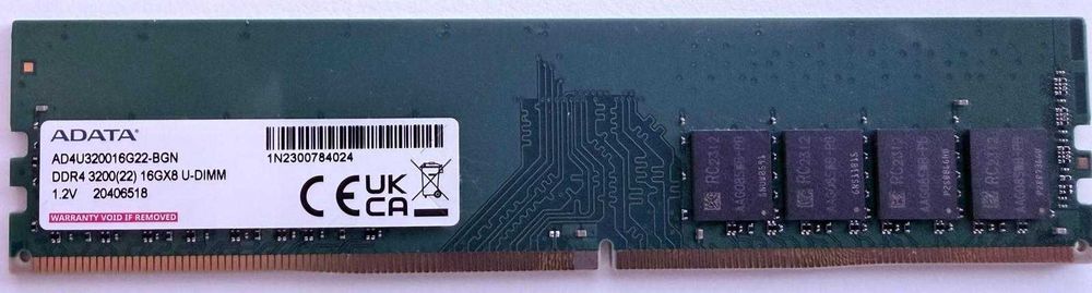 Memorie RAM ADATA 16 GB DDR4 3200 MHz CL22 — AD4U320016G22-BGN
