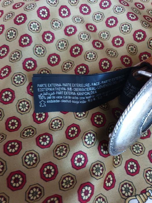 Curea piele naturala intoarsa camel cowboy Zara