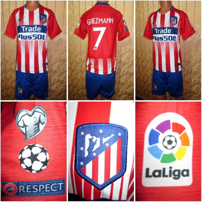 РЕТРО детски екип ПСЖ Буфон 116 размер /Атл.М. Гризман 176 размер 2019